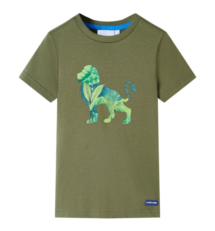 T-shirt pour enfants kaki 92 | Mobilier & Déco