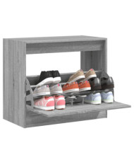 Armoire à chaussures sonoma gris 80x42x69 cm bois d'ingénierie | Mobilier & Déco