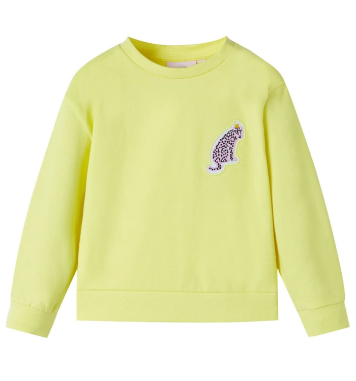 Sweatshirt pour enfants jaune 116 | Mobilier & Déco