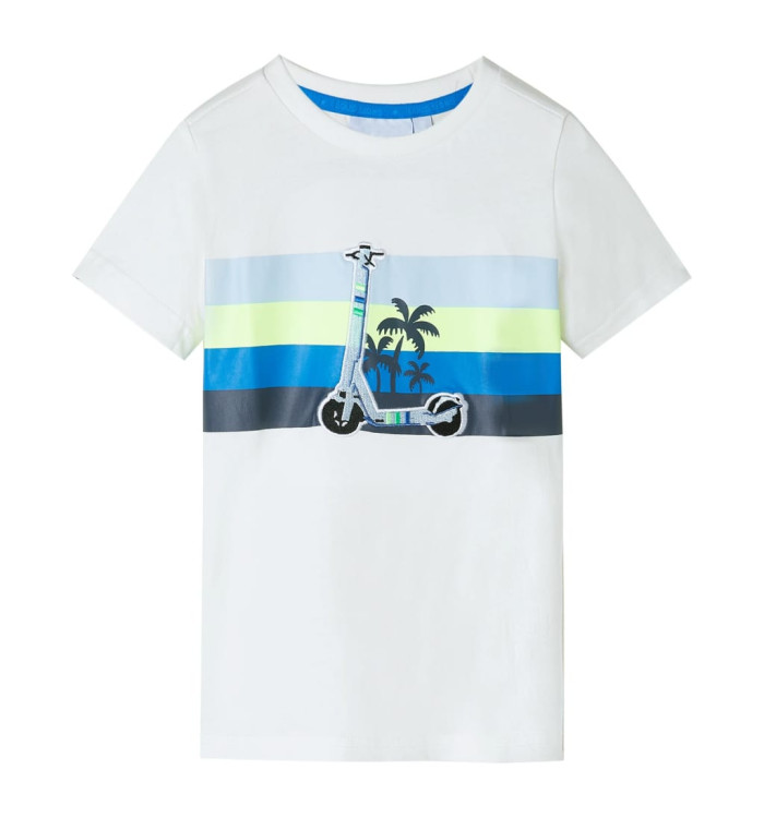 T-shirt pour enfants écru 104 | Mobilier & Déco
