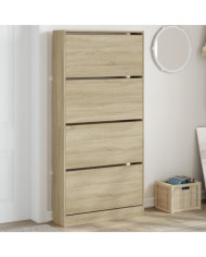 Armoire à chaussures 4 tiroirs rabattables chêne sonoma | Mobilier & Déco