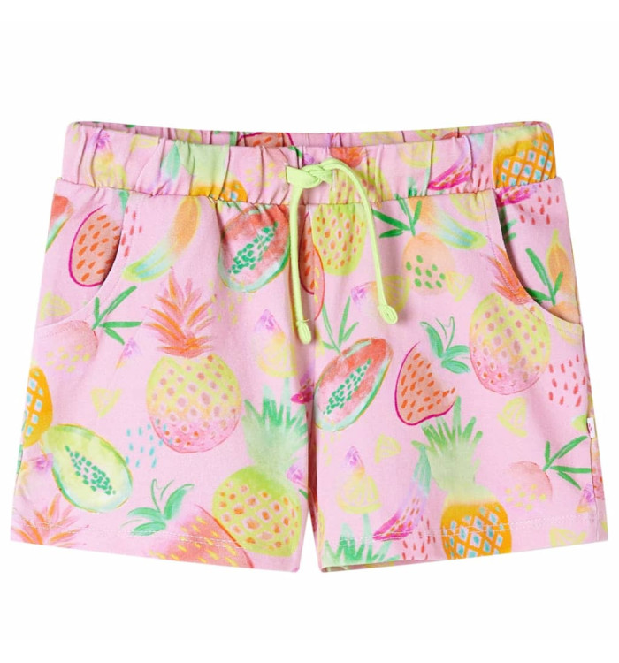 Short pour enfants à cordon de serrage rose pâle 92 | Mobilier & Déco