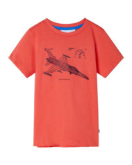T-shirt pour enfants rouge clair 92 | Mobilier & Déco