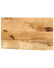 Dessus de table 60x30x2,5 cm bord vif bois massif manguier brut | Mobilier & Déco