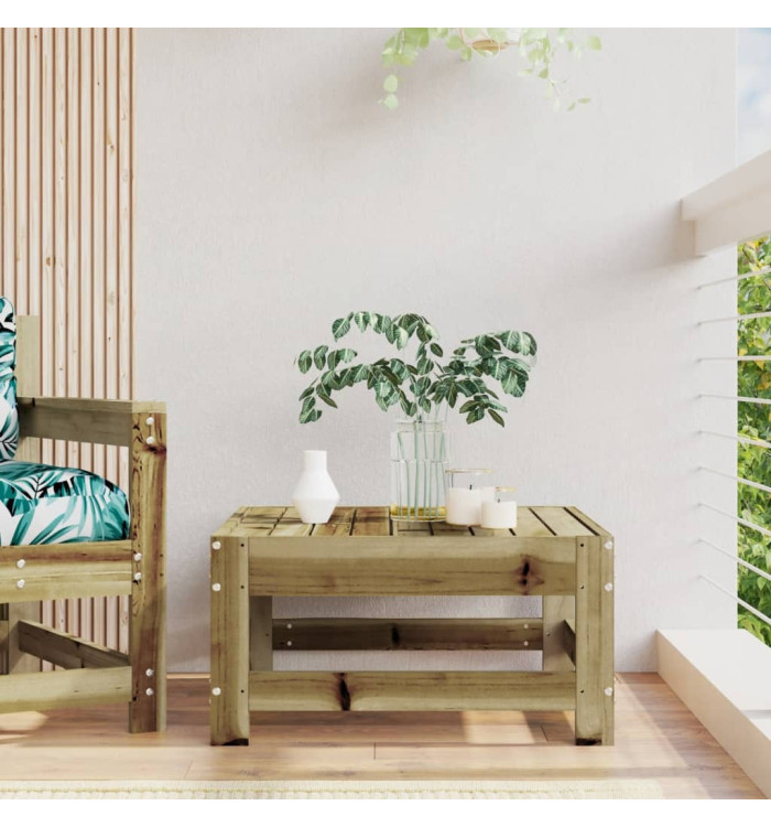 Repose-pied de jardin bois de pin imprégné | Mobilier & Déco