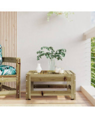 Repose-pied de jardin bois de pin imprégné | Mobilier & Déco