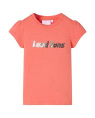 T-shirt enfant à manches courtes corail 92 | Mobilier & Déco