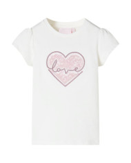 T-shirt pour enfants écru 92 | Mobilier & Déco