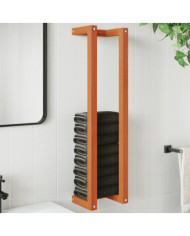 Porte-serviette marron cire 23x18x90 cm bois de pin massif | Mobilier & Déco