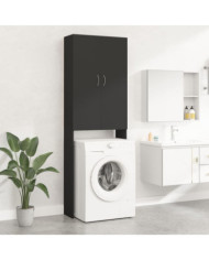Meuble pour machine à laver Noir 64x25,5x190 cm | Mobilier & Déco