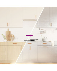 Autocollant auto-adhésif pour meuble argenté 90x500 cm PET | Mobilier & Déco