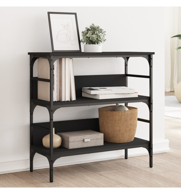 Table console noir 75x32x75 cm bois d'ingénierie | Mobilier & Déco