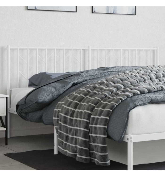 Tête de lit métal blanc 180 cm | Mobilier & Déco