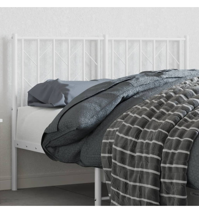 Tête de lit métal blanc 120 cm | Mobilier & Déco