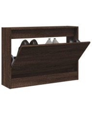 Armoire à chaussures chêne marron 80x21x57 cm Bois d'ingénierie | Mobilier & Déco