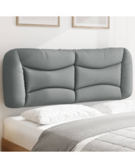 Coussin de tête de lit gris clair 140 cm tissu | Mobilier & Déco