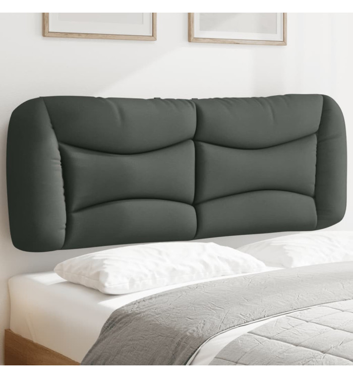 Coussin de tête de lit gris foncé 120 cm tissu | Mobilier & Déco