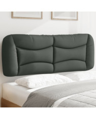 Coussin de tête de lit gris foncé 120 cm tissu | Mobilier & Déco