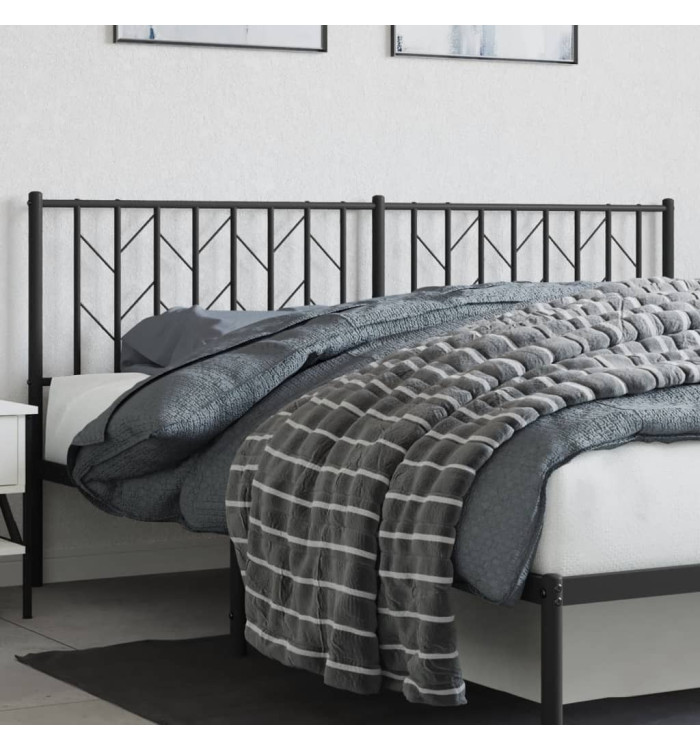 Tête de lit métal noir 180 cm | Mobilier & Déco