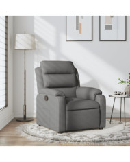 Fauteuil inclinable Gris foncé Tissu | Mobilier & Déco