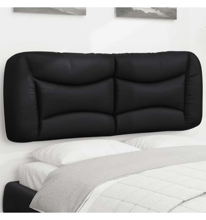 Coussin de tête de lit noir 140 cm similicuir | Mobilier & Déco