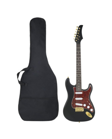 Guitare électrique pour débutants et sac noir et doré 4/4 39" | Mobilier & Déco