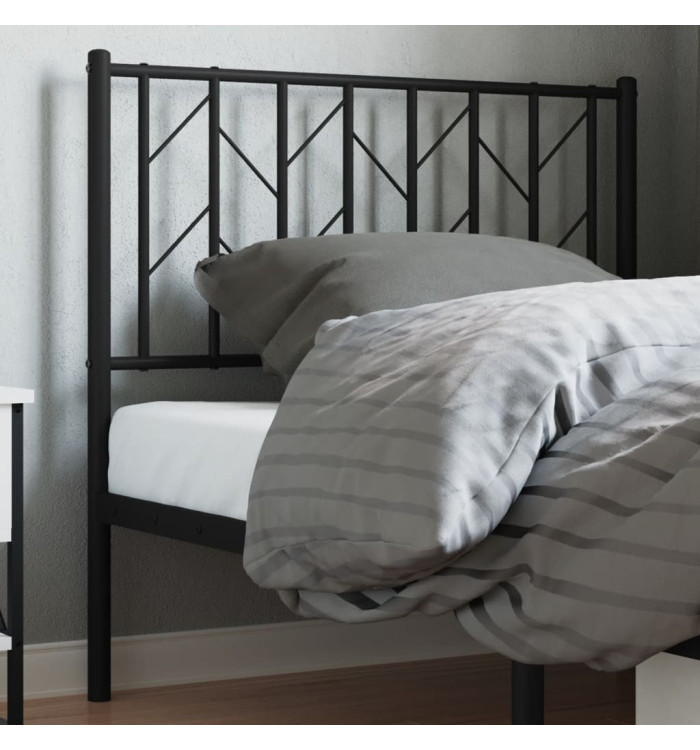 Tête de lit métal noir 90 cm | Mobilier & Déco