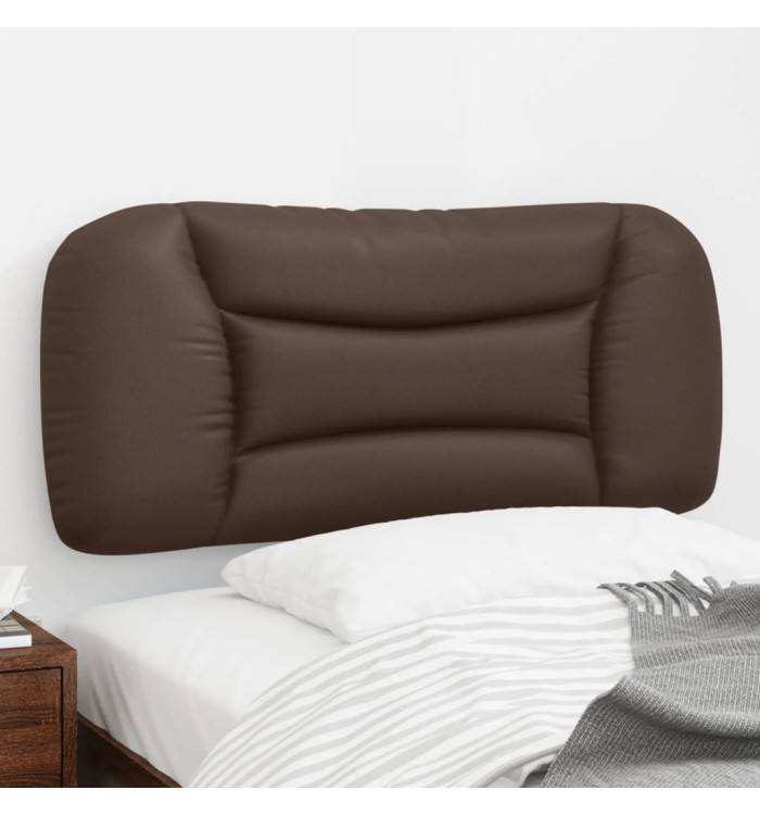 Coussin de tête de lit marron 80 cm similicuir | Mobilier & Déco