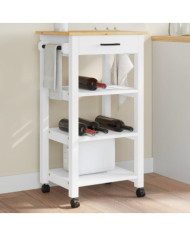 Chariot de cuisine MONZA 48x40x90 cm bois massif de pin | Mobilier & Déco
