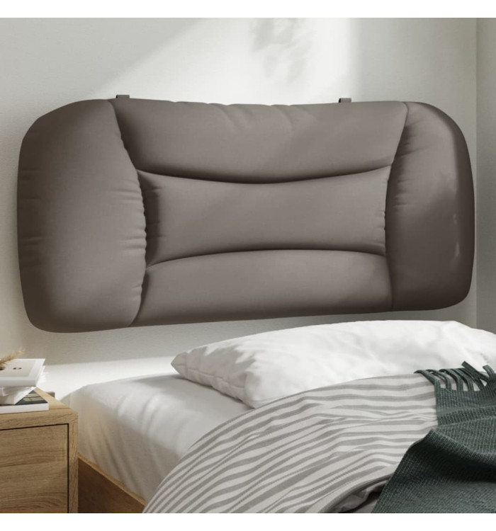 Coussin de tête de lit taupe 80 cm tissu | Mobilier & Déco
