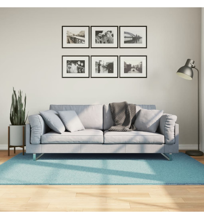 Tapis OVIEDO à poils courts vert 140x200 cm | Mobilier & Déco