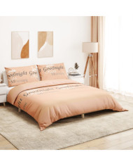 Ensemble de housse de couette rose 200x220 cm Coton | Mobilier & Déco