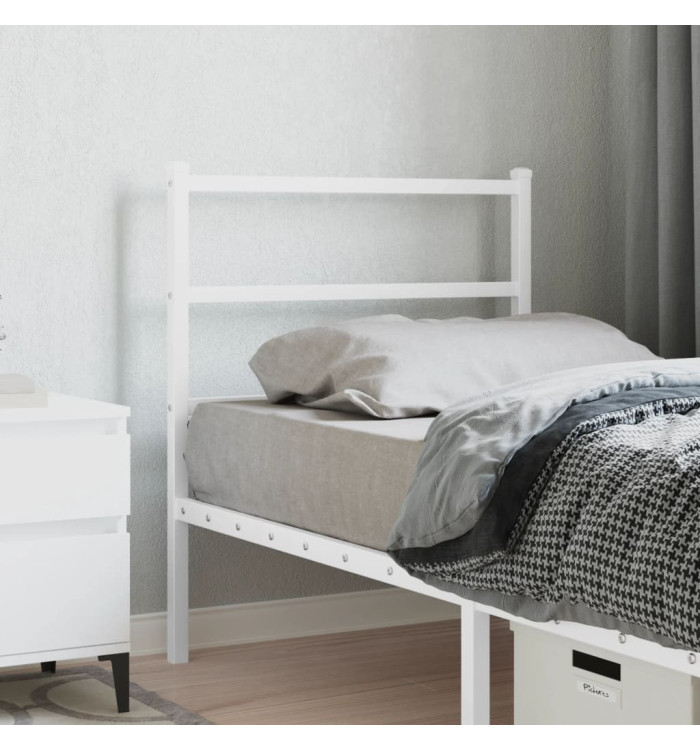 Tête de lit métal blanc 75 cm | Mobilier & Déco