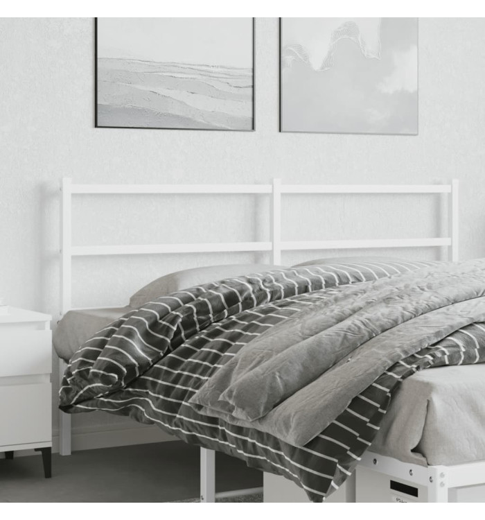 Tête de lit métal blanc 160 cm | Mobilier & Déco