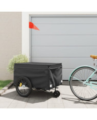 Remorque de vélo noir 45 kg fer | Mobilier & Déco