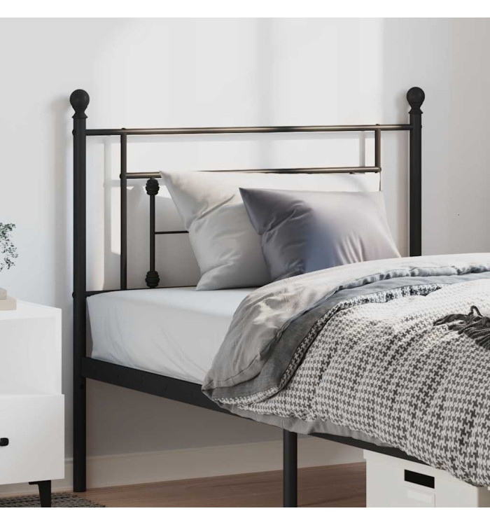 Tête de lit métal noir 100 cm | Mobilier & Déco