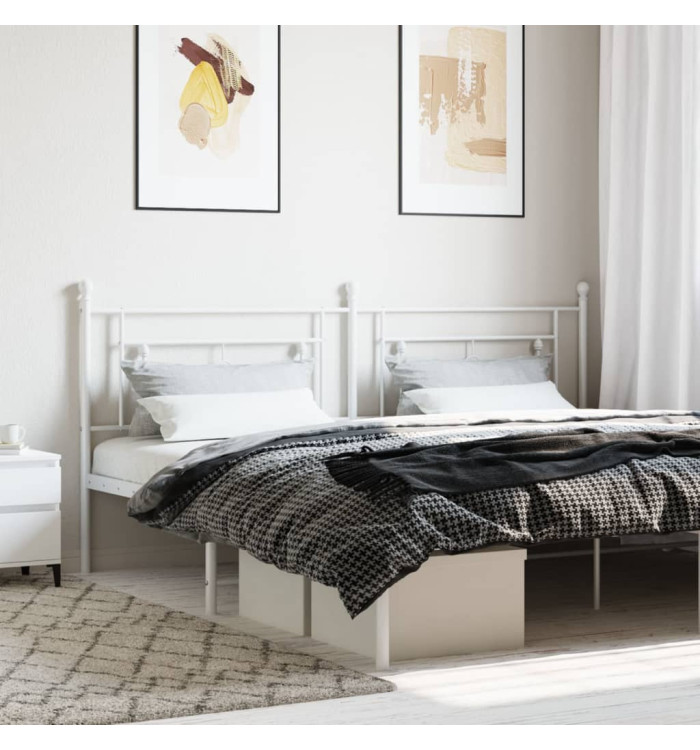 Tête de lit métal blanc 193 cm | Mobilier & Déco