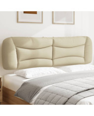 Coussin de tête de lit crème 180 cm tissu | Mobilier & Déco