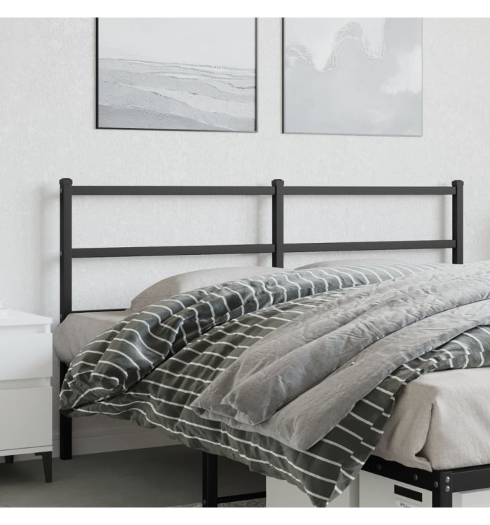 Tête de lit métal noir 160 cm | Mobilier & Déco