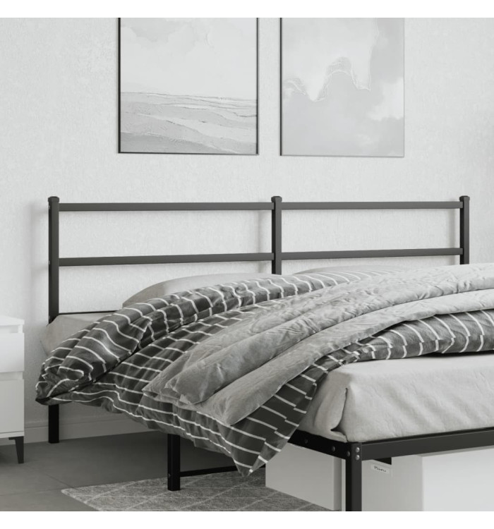 Tête de lit métal noir 193 cm | Mobilier & Déco