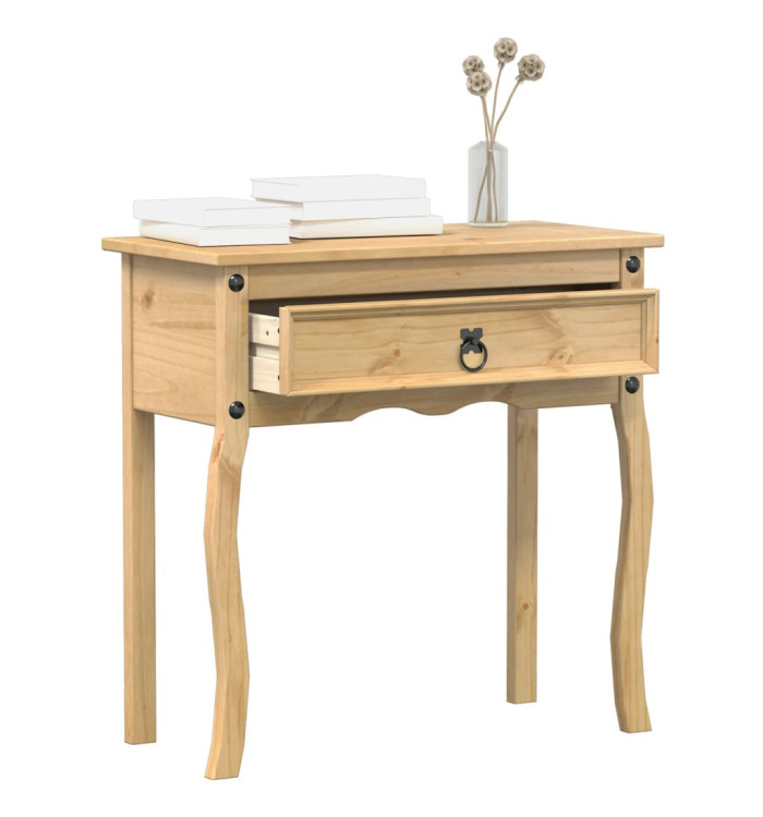 Table console Corona 73x35x73 cm bois de pin massif | Mobilier & Déco