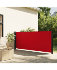 Auvent latéral rétractable rouge 100x300 cm | Mobilier & Déco
