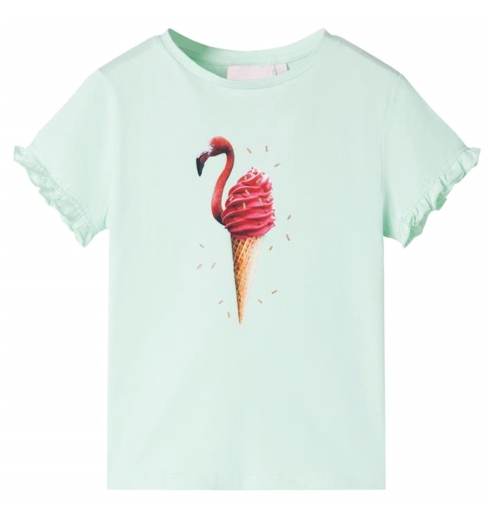 T-shirt enfants menthe clair 128 | Mobilier & Déco