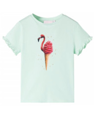 T-shirt enfants menthe clair 128 | Mobilier & Déco