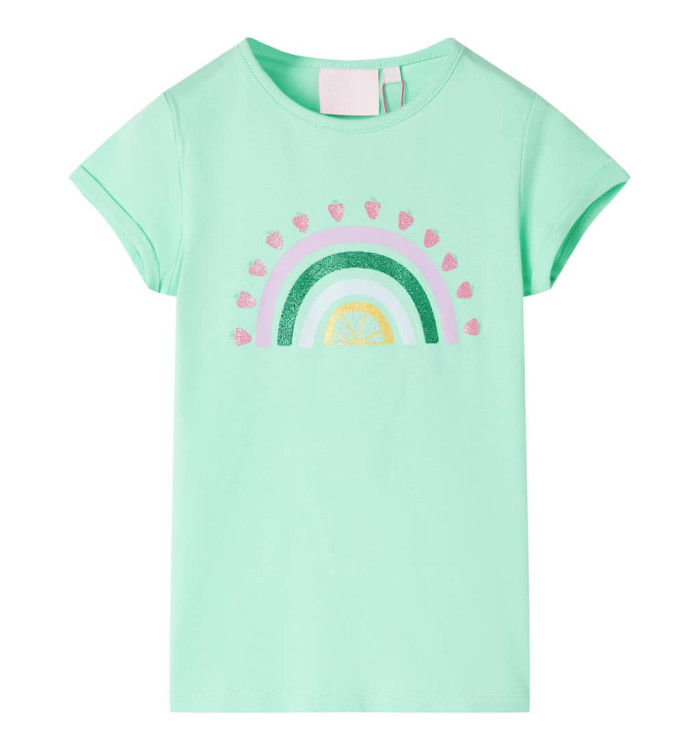 T-shirt pour enfants vert vif 92 | Mobilier & Déco
