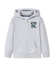 Sweatshirt à capuche avec fermeture éclair pour enfants gris 92 | Mobilier & Déco