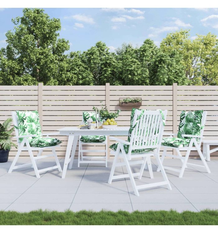 Coussins de chaise à dossier bas lot de 4 modèle de feuille | Mobilier & Déco