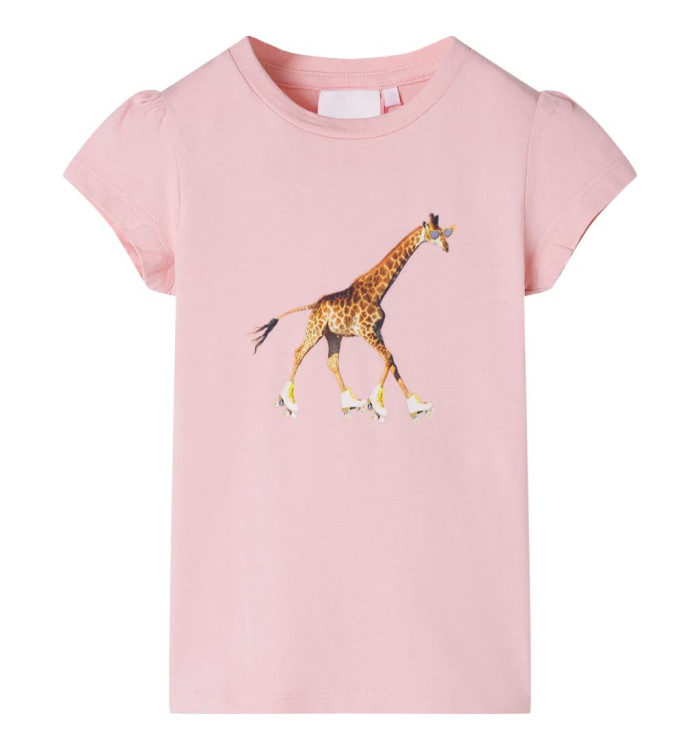 T-shirt pour enfants rose clair 128 | Mobilier & Déco