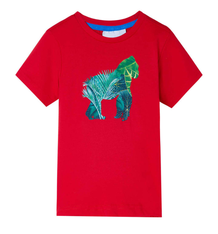 T-shirt pour enfants rouge 128 | Mobilier & Déco