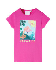 T-shirt pour enfants rose foncé 140 | Mobilier & Déco